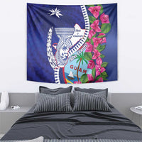 Biba Guam Liberation Day Tapestry Tano y Chamoru Latte Stone Blue
