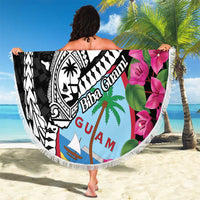 Biba Guam Liberation Day Beach Blanket Tano y Chamoru Latte Stone Black