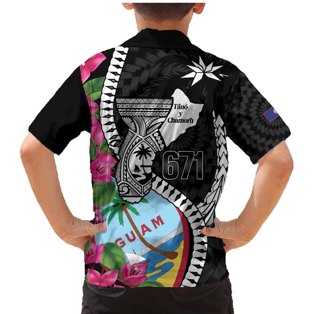 Biba Guam Liberation Day Family Matching Mermaid Dress and Hawaiian Shirt Tano y Chamoru Latte Stone Black