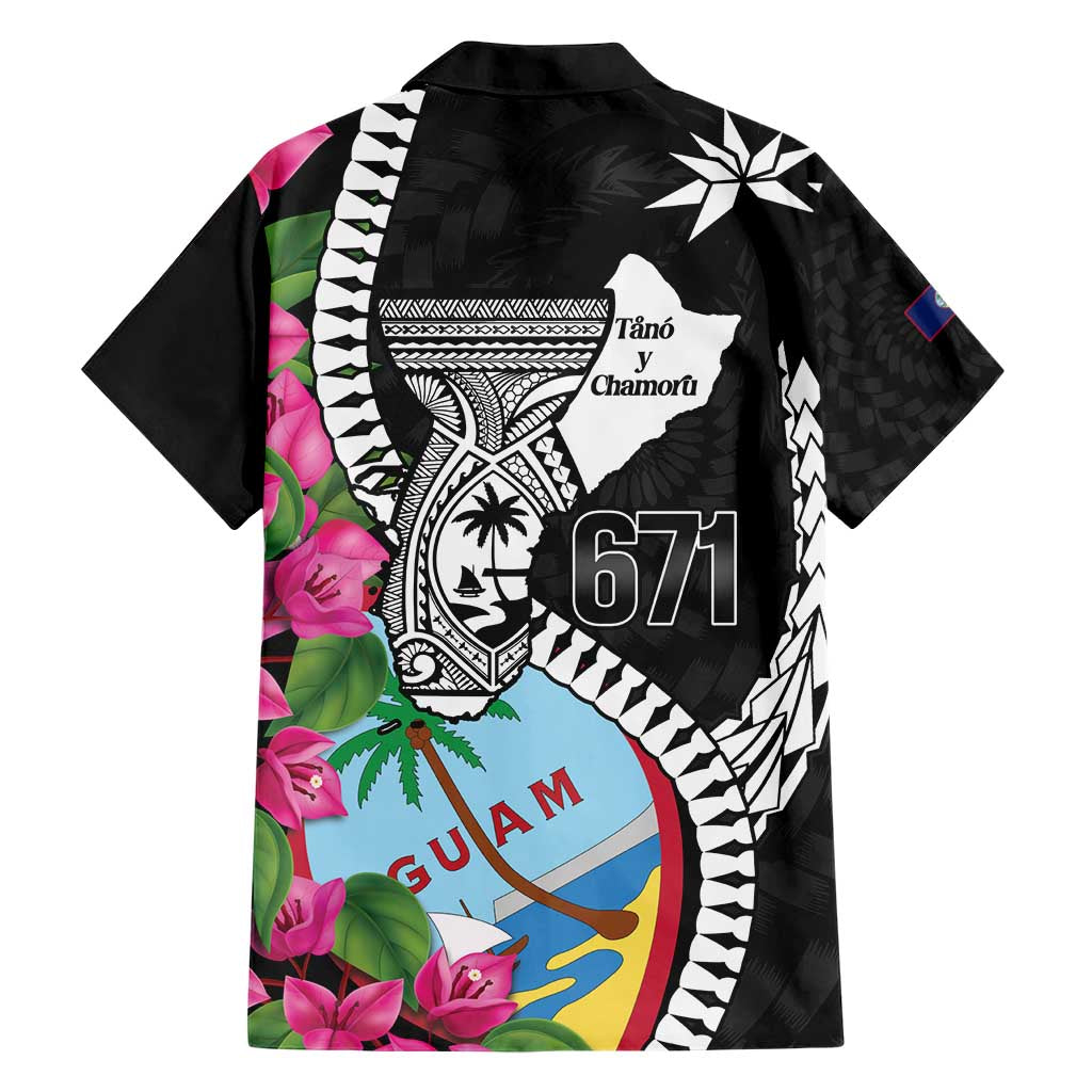 Biba Guam Liberation Day Hawaiian Shirt Tano y Chamoru Latte Stone Black