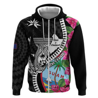Biba Guam Liberation Day Hoodie Tano y Chamoru Latte Stone Black