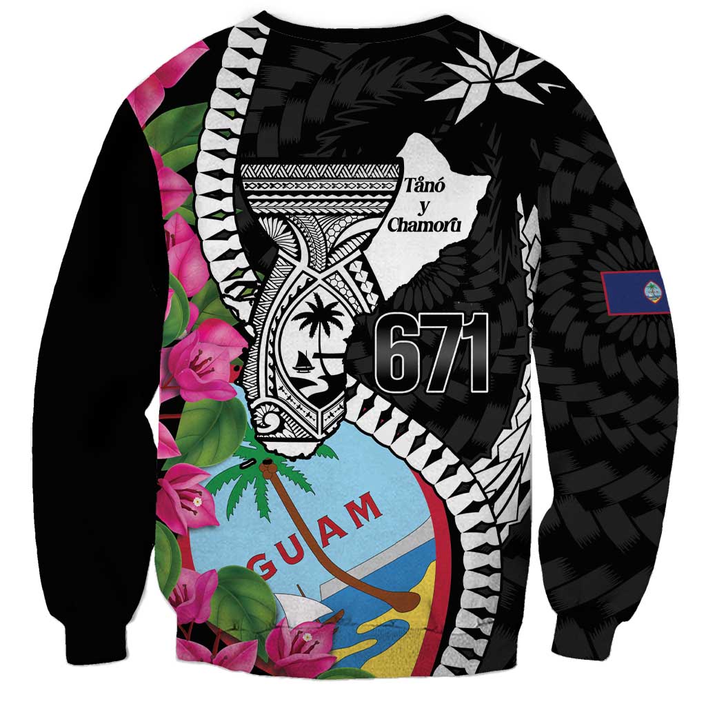 Biba Guam Liberation Day Sweatshirt Tano y Chamoru Latte Stone Black