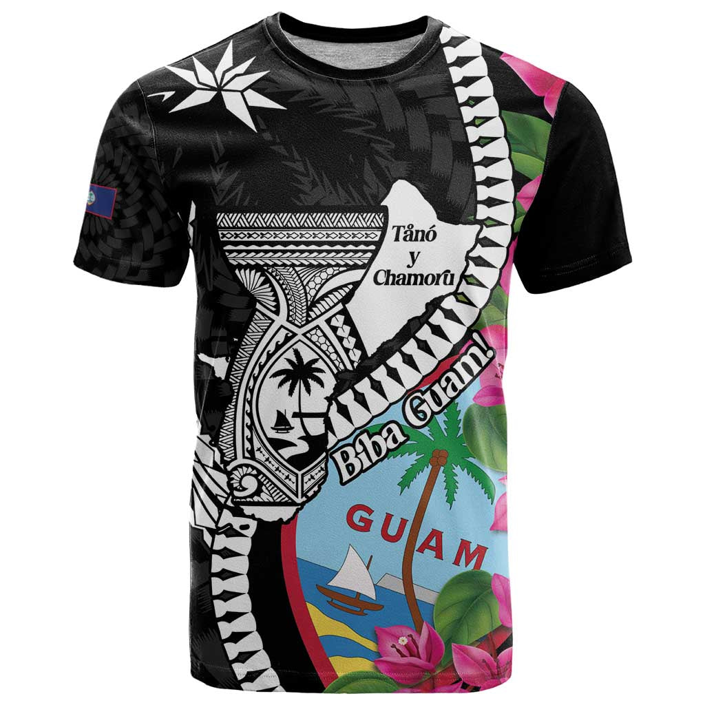 Biba Guam Liberation Day T Shirt Tano y Chamoru Latte Stone Black