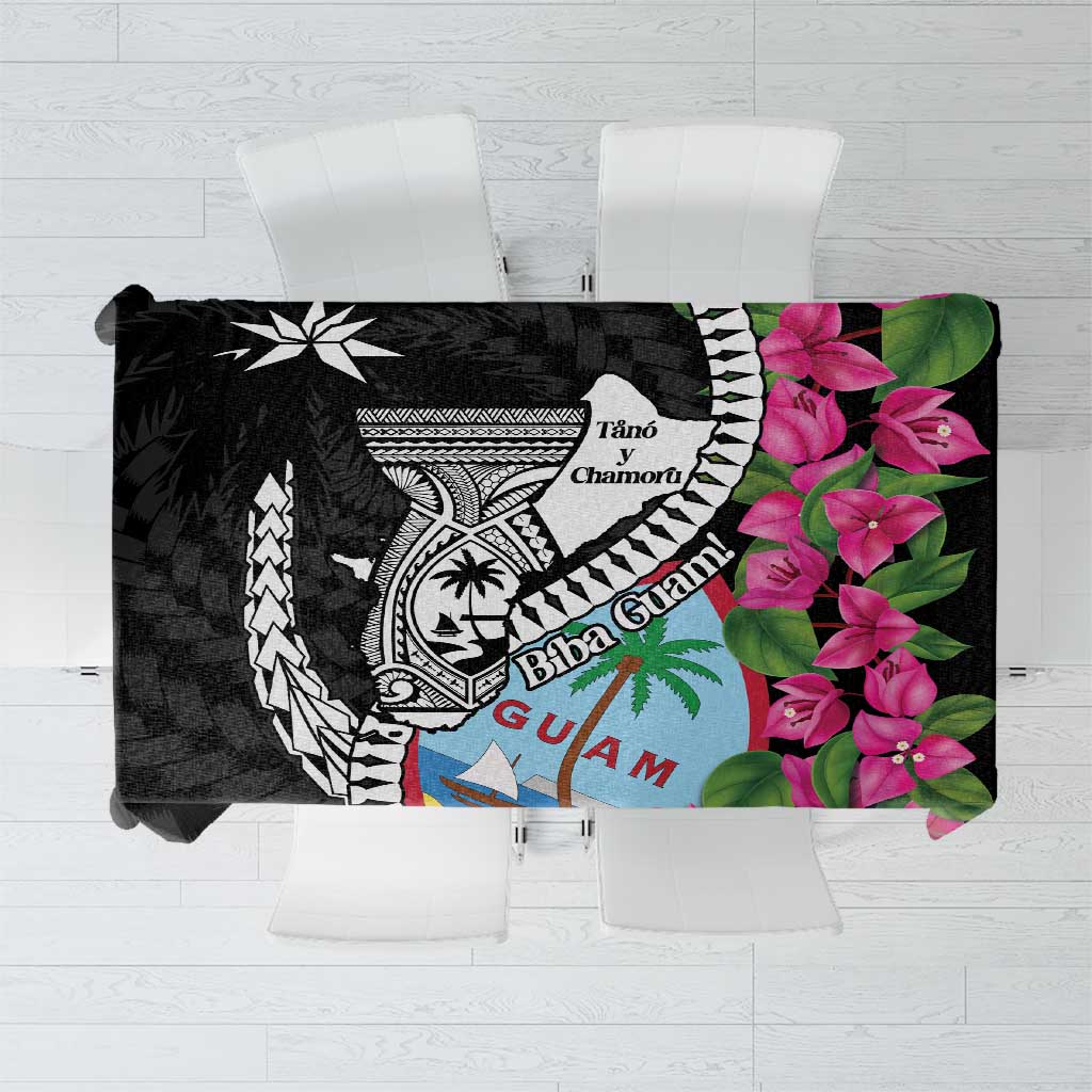 Biba Guam Liberation Day Tablecloth Tano y Chamoru Latte Stone Black