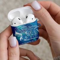 Kuri Dog Waka New Zealand Matariki AirPods Case Ocean Sharks Maori Tattoo