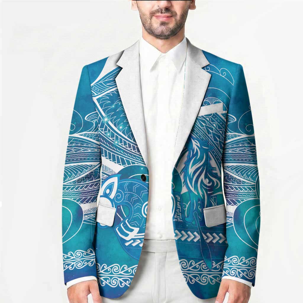 Kuri Dog Waka New Zealand Matariki Blazer Ocean Sharks Maori Tattoo LT14 - Polynesian Pride