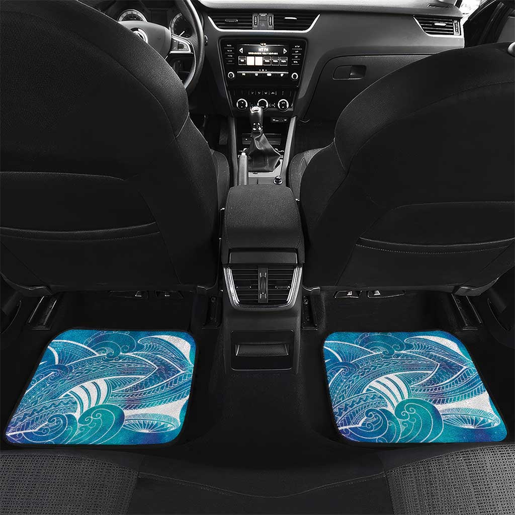 Kuri Dog Waka New Zealand Matariki Car Mats Ocean Sharks Maori Tattoo