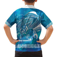 Kuri Dog Waka New Zealand Matariki Family Matching Mermaid Dress and Hawaiian Shirt Ocean Sharks Maori Tattoo LT14 - Polynesian Pride