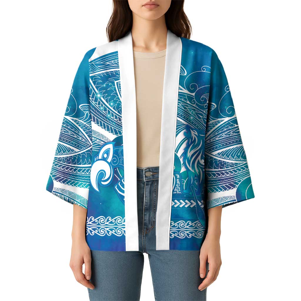 Kuri Dog Waka New Zealand Matariki Kimono Ocean Sharks Maori Tattoo LT14 - Polynesian Pride