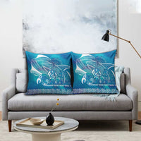 Kuri Dog Waka New Zealand Matariki Pillow Cover Ocean Sharks Maori Tattoo