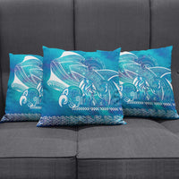 Kuri Dog Waka New Zealand Matariki Pillow Cover Ocean Sharks Maori Tattoo