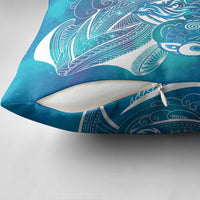 Kuri Dog Waka New Zealand Matariki Pillow Cover Ocean Sharks Maori Tattoo