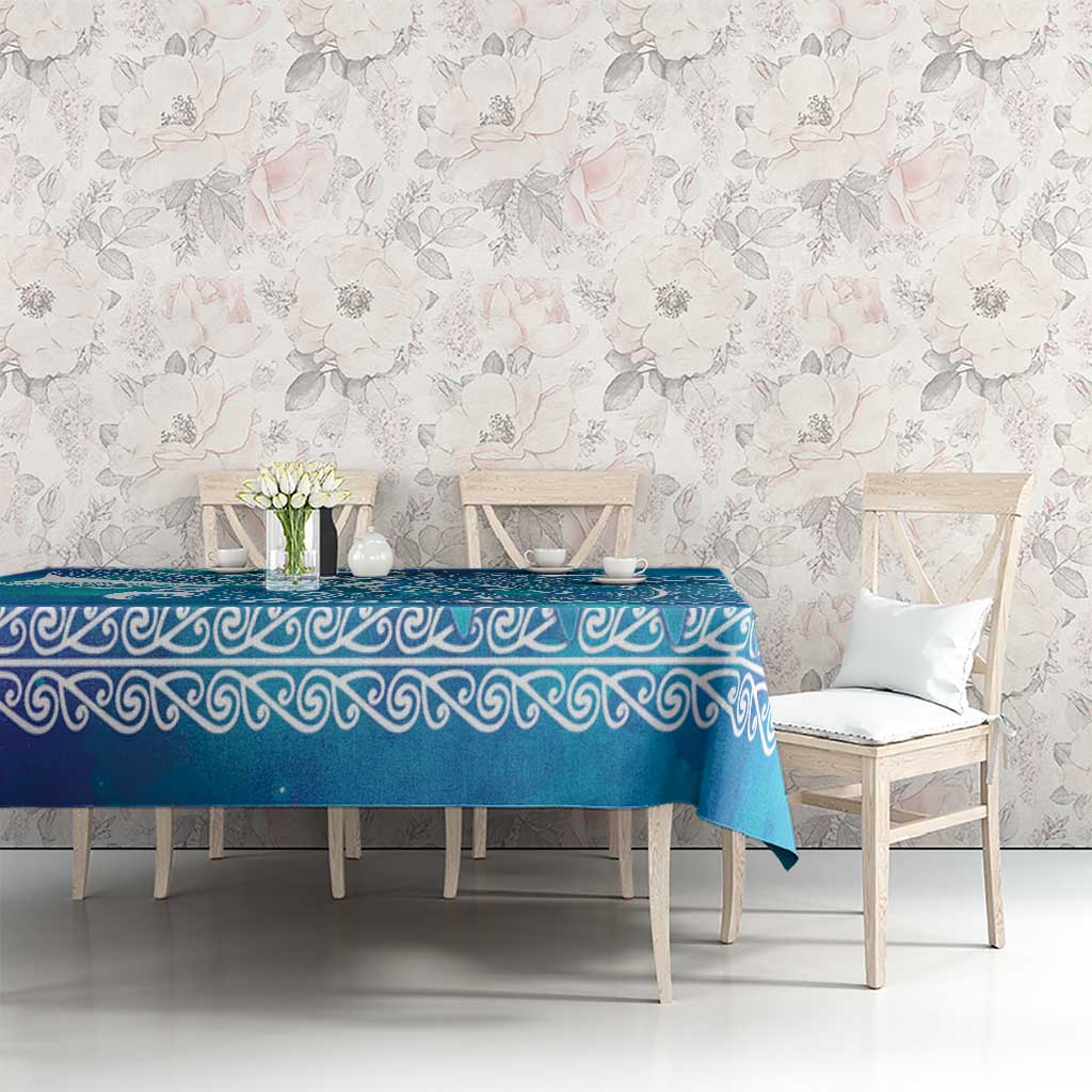 Kuri Dog Waka New Zealand Matariki Tablecloth Ocean Sharks Maori Tattoo LT14 - Polynesian Pride
