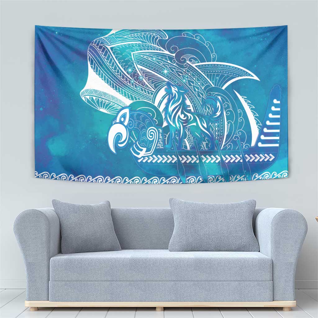 Kuri Dog Waka New Zealand Matariki Tapestry Ocean Sharks Maori Tattoo LT14 - Polynesian Pride