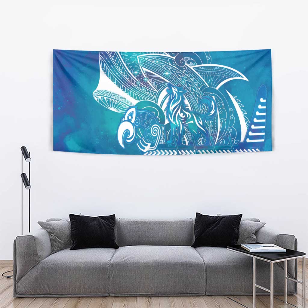 Kuri Dog Waka New Zealand Matariki Tapestry Ocean Sharks Maori Tattoo LT14 - Polynesian Pride