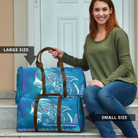 Kuri Dog Waka New Zealand Matariki Travel Bag Ocean Sharks Maori Tattoo