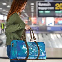 Kuri Dog Waka New Zealand Matariki Travel Bag Ocean Sharks Maori Tattoo