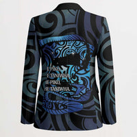 Tuna Eel New Zealand Matariki Blazer He Piko He Taniwha Maori Pattern