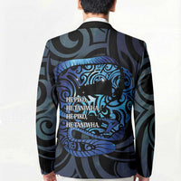 Tuna Eel New Zealand Matariki Blazer He Piko He Taniwha Maori Pattern