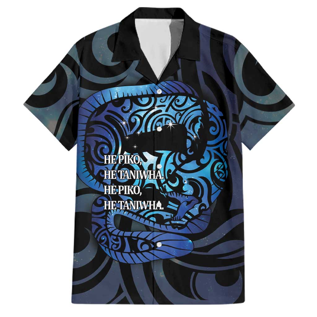 Tuna Eel New Zealand Matariki Family Matching Long Sleeve Bodycon Dress and Hawaiian Shirt He Piko He Taniwha Maori Pattern LT14 Dad's Shirt - Short Sleeve Purple - Polynesian Pride