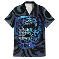 Tuna Eel New Zealand Matariki Family Matching Short Sleeve Bodycon Dress and Hawaiian Shirt He Piko He Taniwha Maori Pattern LT14 Dad's Shirt - Short Sleeve Purple - Polynesian Pride
