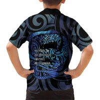 Tuna Eel New Zealand Matariki Family Matching Tank Maxi Dress and Hawaiian Shirt He Piko He Taniwha Maori Pattern LT14 - Polynesian Pride