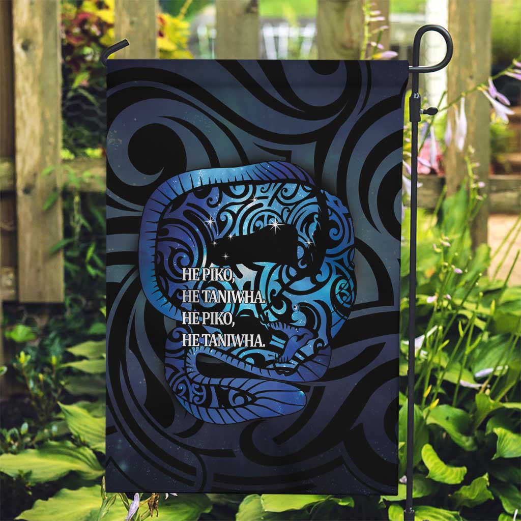 Tuna Eel New Zealand Matariki Garden Flag He Piko He Taniwha Maori Pattern LT14 Garden Flag Purple - Polynesian Pride