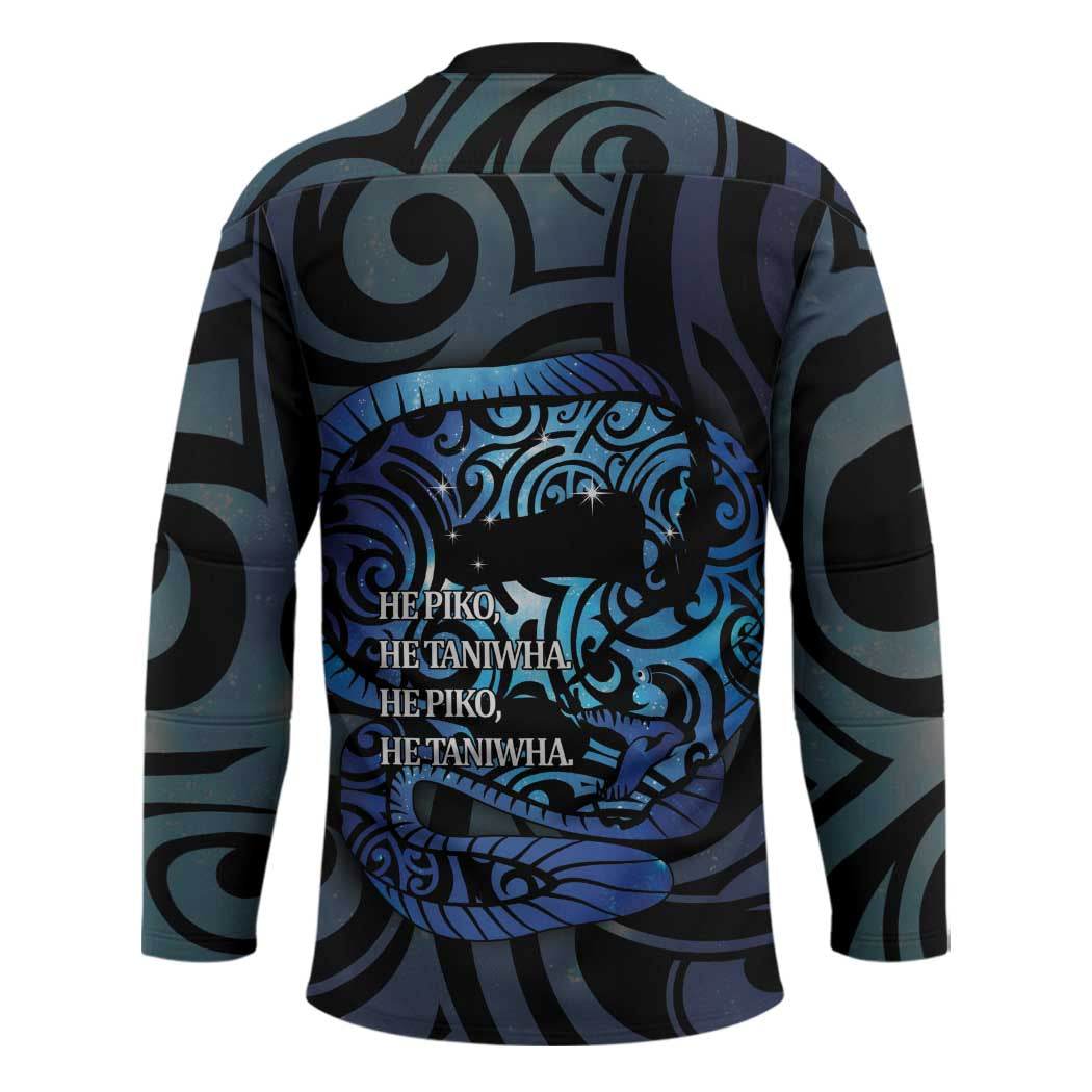 Tuna Eel New Zealand Matariki Hockey Jersey He Piko He Taniwha Maori Pattern