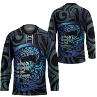 Tuna Eel New Zealand Matariki Hockey Jersey He Piko He Taniwha Maori Pattern