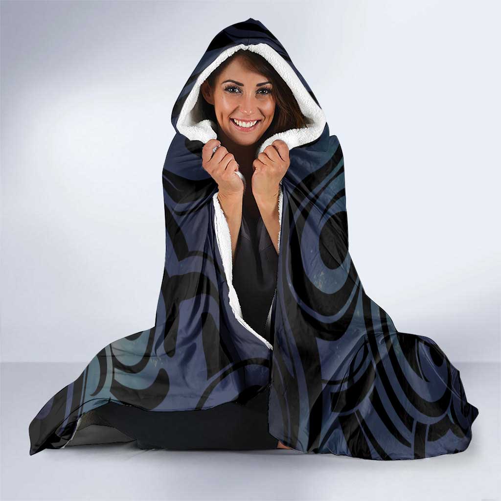 Tuna Eel New Zealand Matariki Hooded Blanket He Piko He Taniwha Maori Pattern LT14 - Polynesian Pride