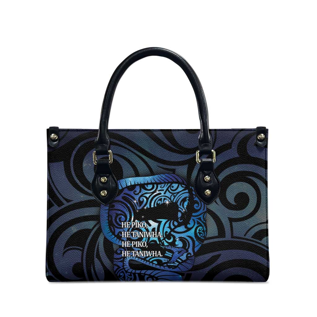 Tuna Eel New Zealand Matariki Leather Bag He Piko He Taniwha Maori Pattern