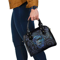 Tuna Eel New Zealand Matariki Shoulder Handbag He Piko He Taniwha Maori Pattern