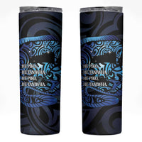 Tuna Eel New Zealand Matariki Skinny Tumbler He Piko He Taniwha Maori Pattern LT14 Purple - Polynesian Pride