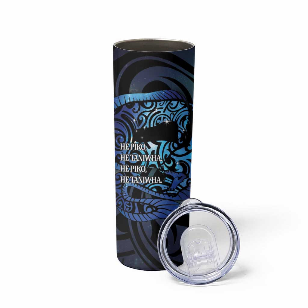 Tuna Eel New Zealand Matariki Skinny Tumbler He Piko He Taniwha Maori Pattern LT14 - Polynesian Pride