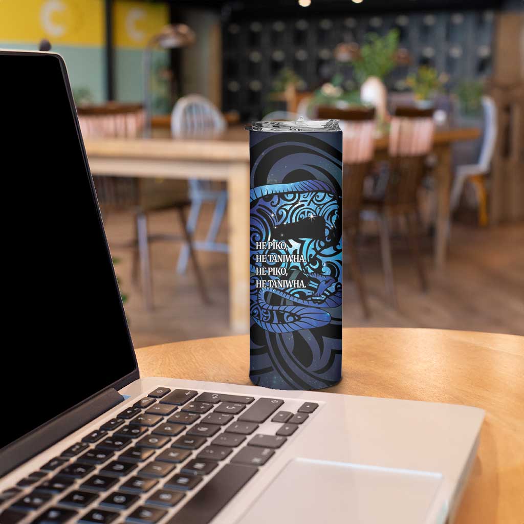 Tuna Eel New Zealand Matariki Skinny Tumbler He Piko He Taniwha Maori Pattern LT14 - Polynesian Pride