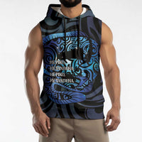Tuna Eel New Zealand Matariki Sleeveless Hoodie He Piko He Taniwha Maori Pattern
