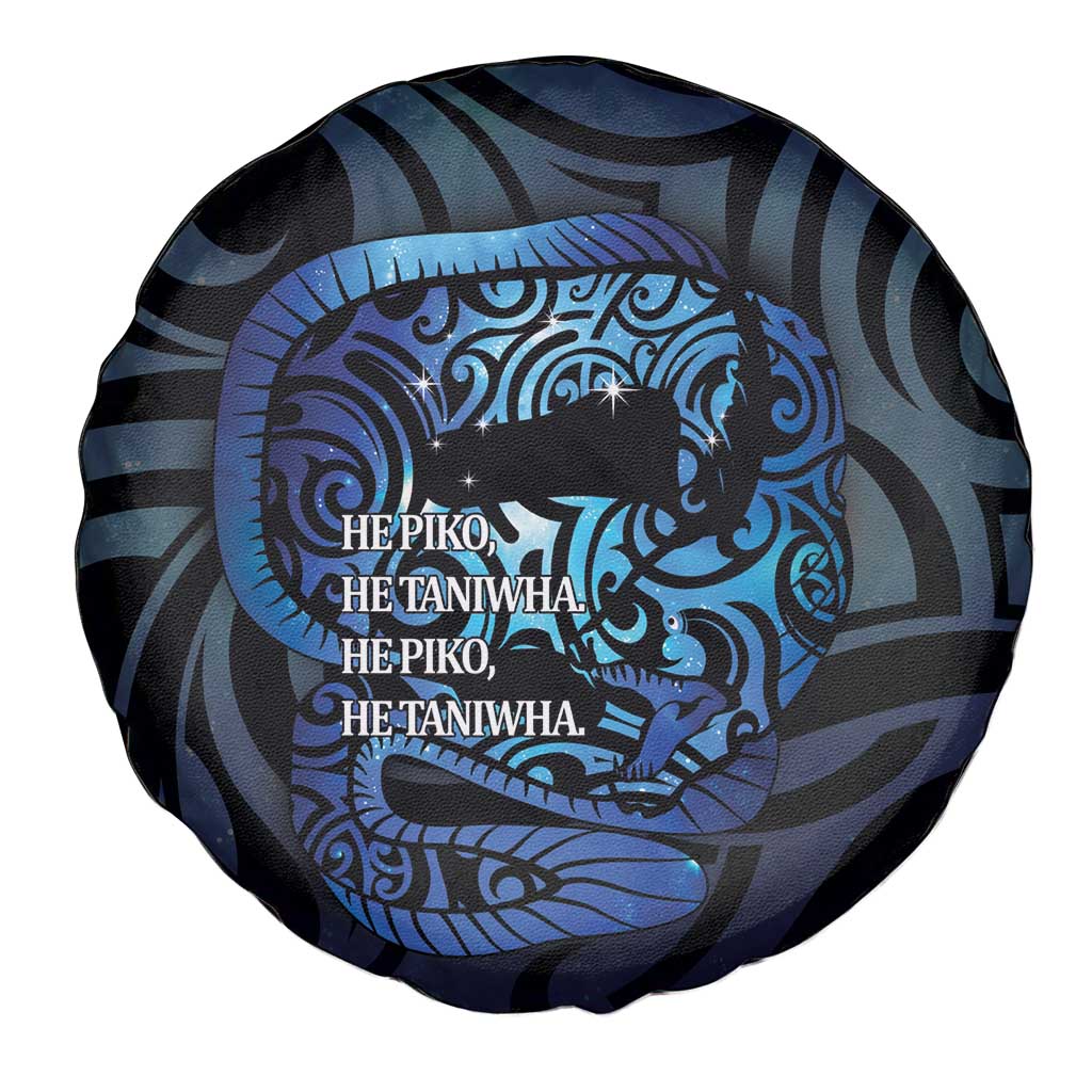 Tuna Eel New Zealand Matariki Spare Tire Cover He Piko He Taniwha Maori Pattern