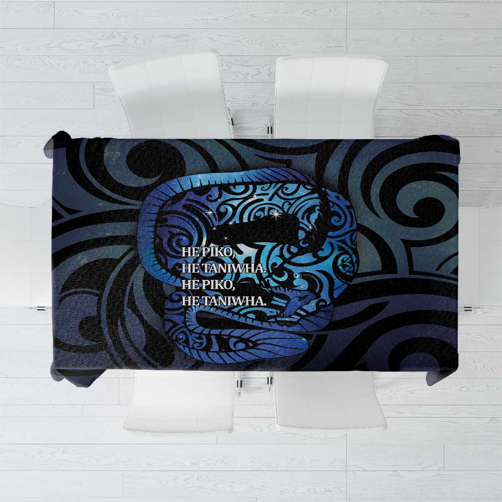 Tuna Eel New Zealand Matariki Tablecloth He Piko He Taniwha Maori Pattern