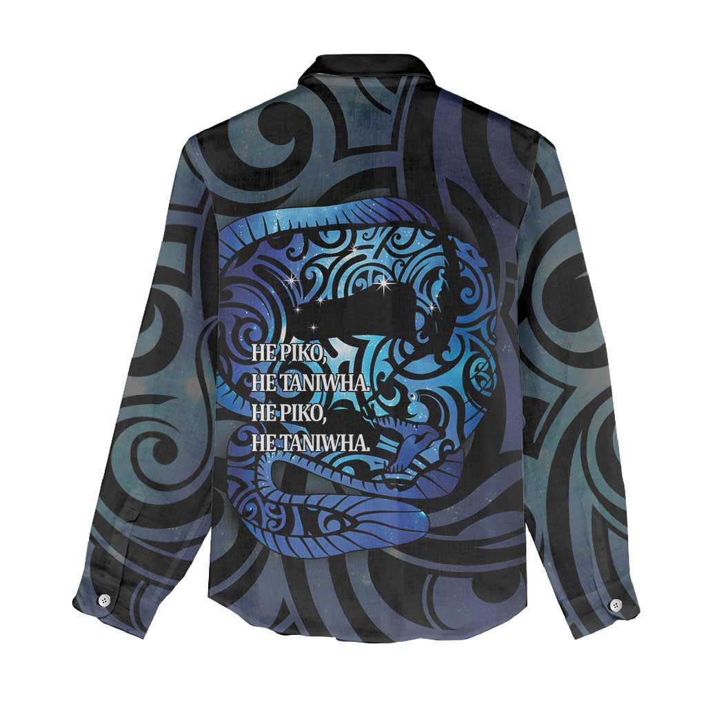 Tuna Eel New Zealand Matariki Women Casual Shirt He Piko He Taniwha Maori Pattern LT14 - Polynesian Pride