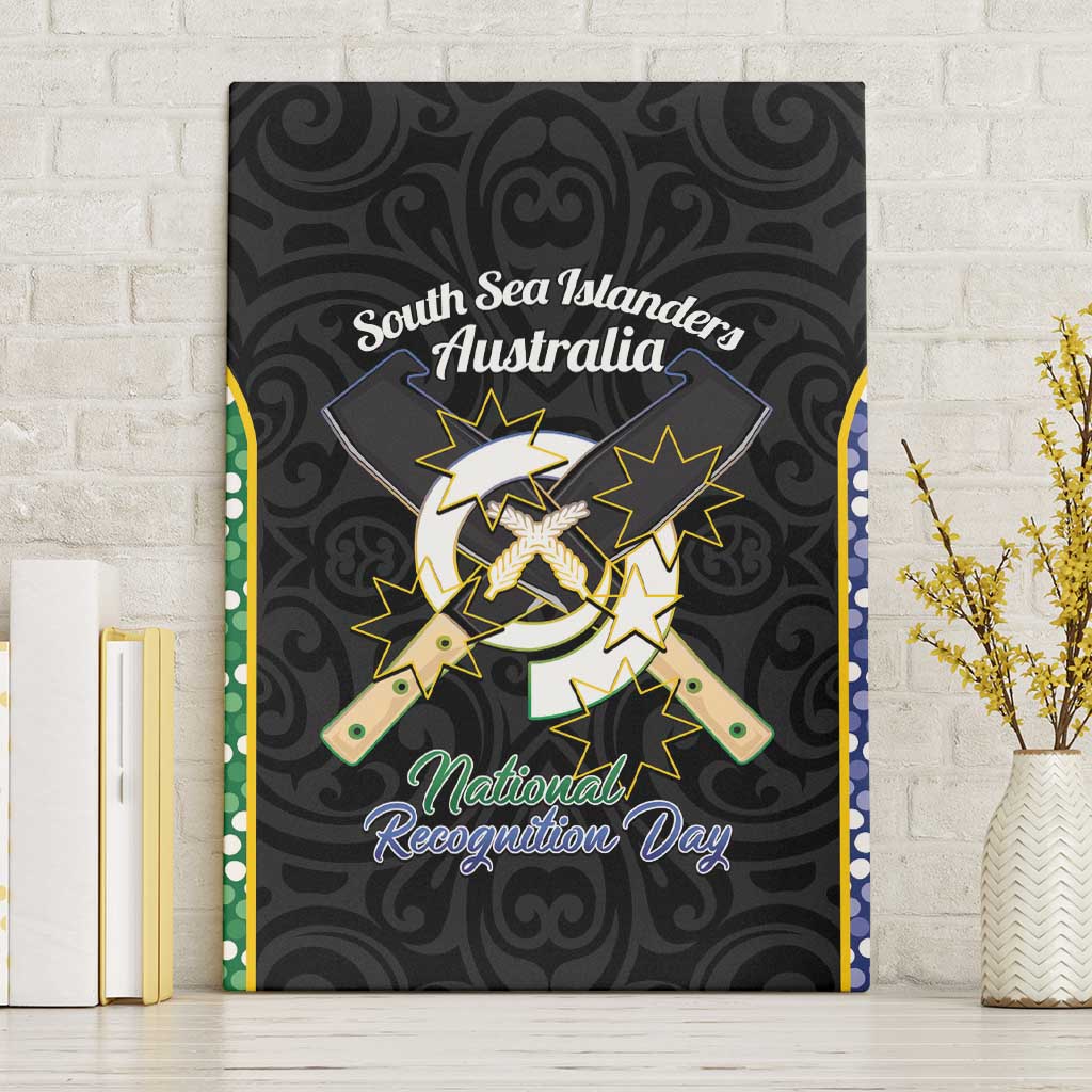 Personalised South Sea Islanders National Recognition Day Canvas Wall Art Australia Aboriginal Vanuatu Pig Tusk