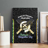 Personalised South Sea Islanders National Recognition Day Canvas Wall Art Australia Aboriginal Vanuatu Pig Tusk
