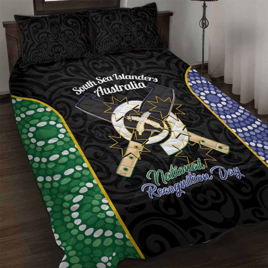 Personalised South Sea Islanders National Recognition Day Quilt Bed Set Australia Aboriginal Vanuatu Pig Tusk