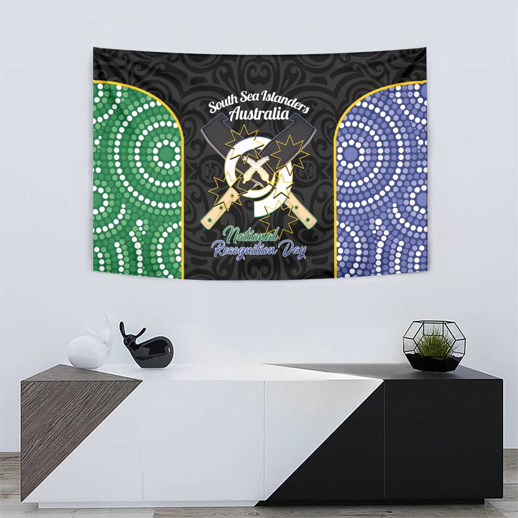 Personalised South Sea Islanders National Recognition Day Tapestry Australia Aboriginal Vanuatu Pig Tusk