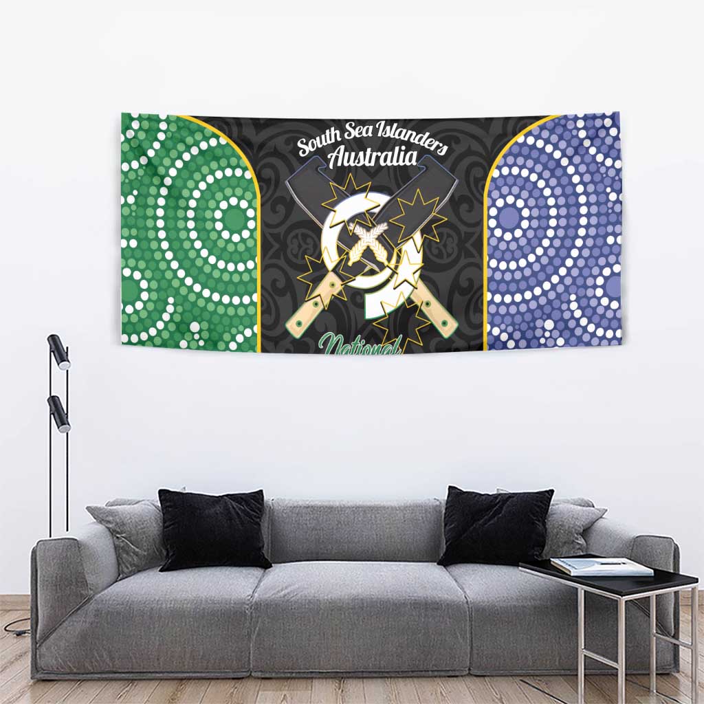 Personalised South Sea Islanders National Recognition Day Tapestry Australia Aboriginal Vanuatu Pig Tusk