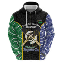 Personalised South Sea Islanders National Recognition Day Zip Hoodie Australia Aboriginal Vanuatu Pig Tusk