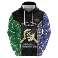 Personalised South Sea Islanders National Recognition Day Zip Hoodie Australia Aboriginal Vanuatu Pig Tusk