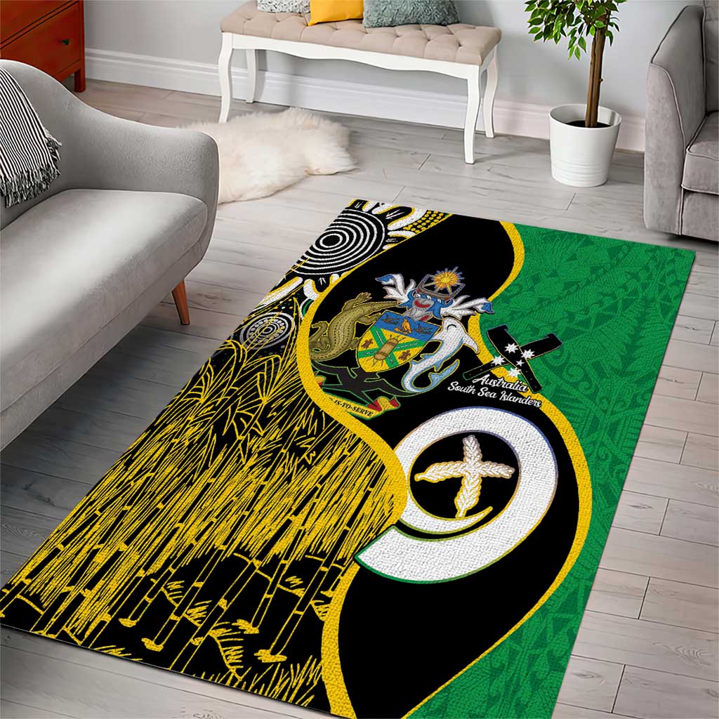 Australian South Sea Islanders National Recognition Day Area Rug Solomon Islands And Vanuatu Culture LT14 - Polynesian Pride