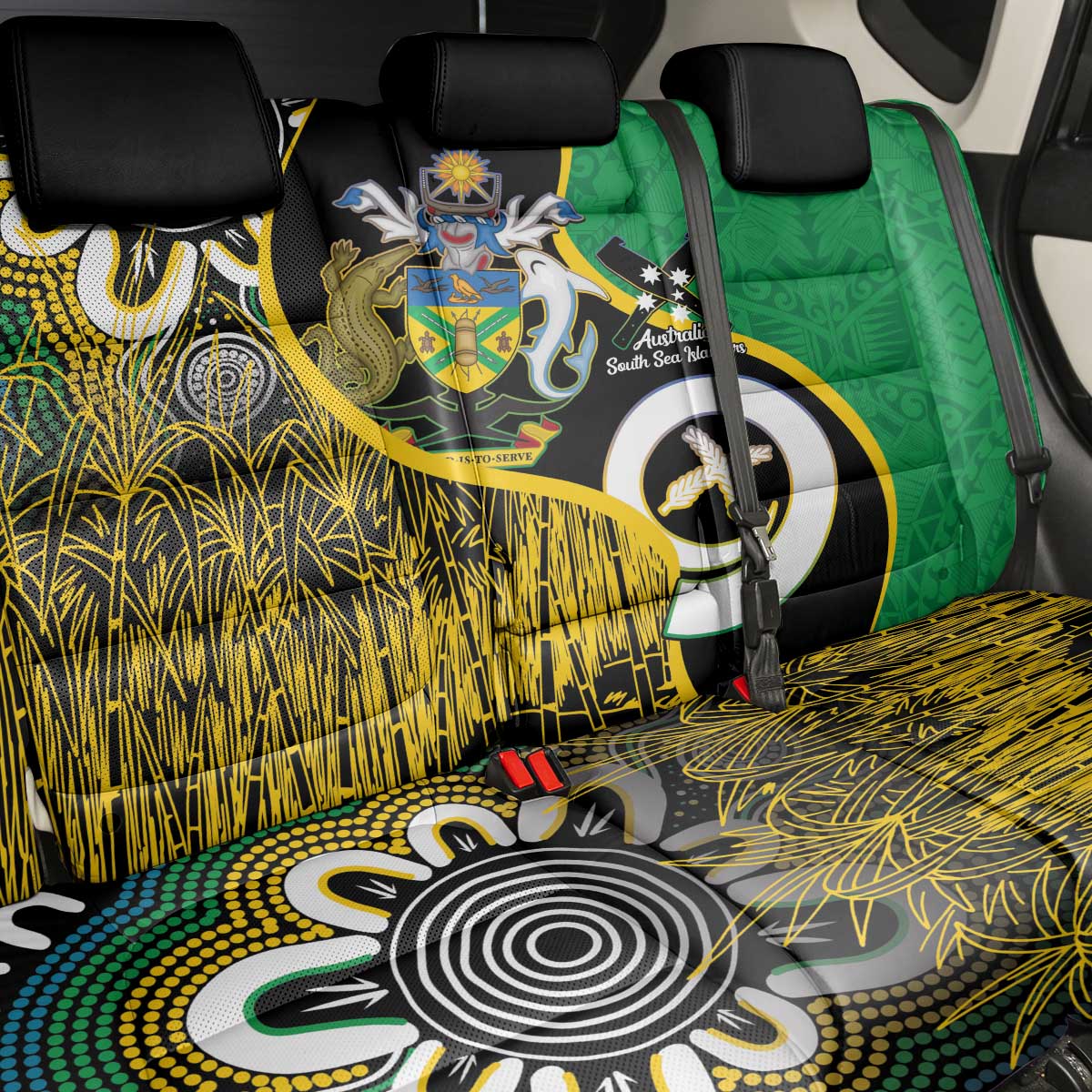 Australian South Sea Islanders National Recognition Day Back Car Seat Cover Solomon Islands And Vanuatu Culture LT14 - Polynesian Pride