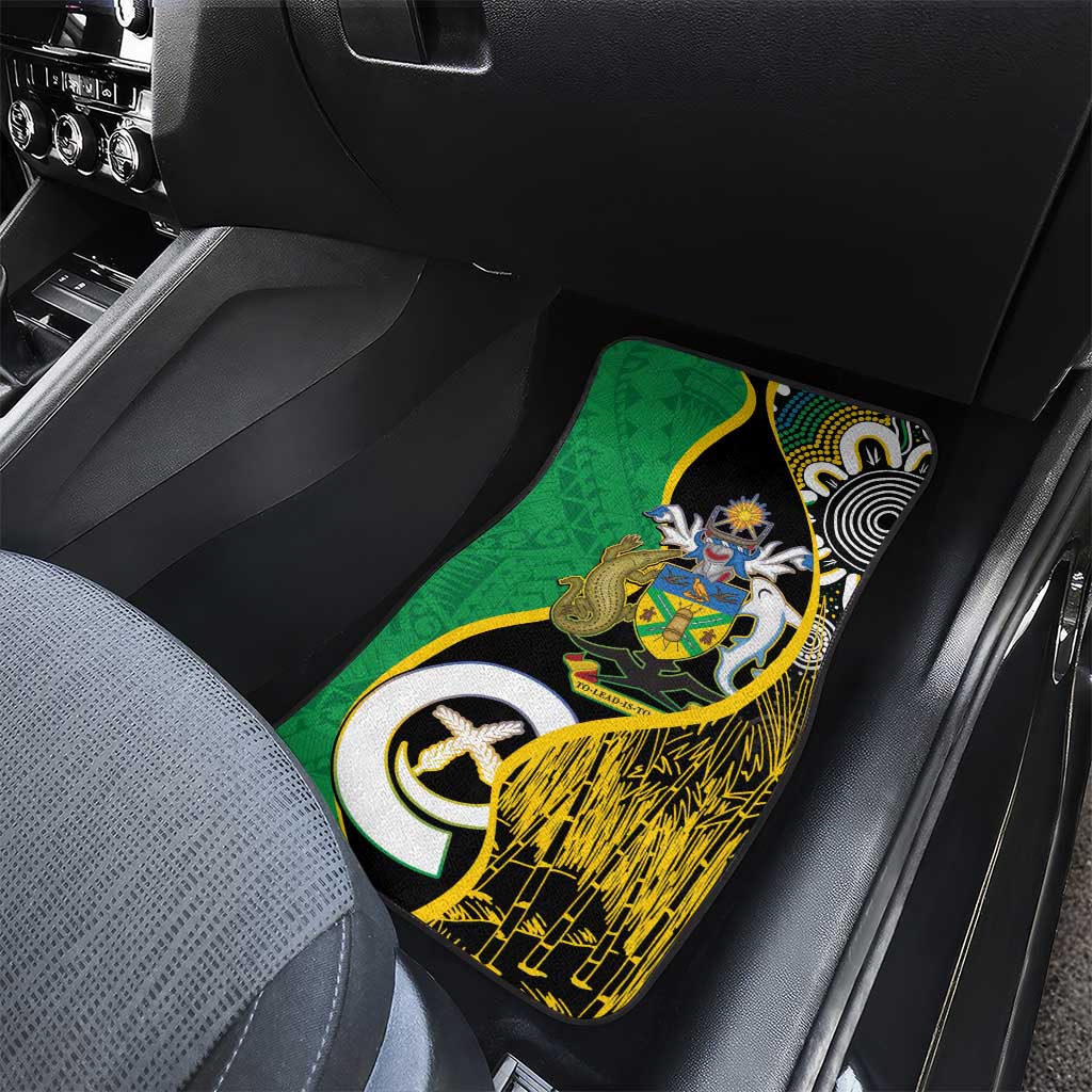 Australian South Sea Islanders National Recognition Day Car Mats Solomon Islands And Vanuatu Culture LT14 - Polynesian Pride