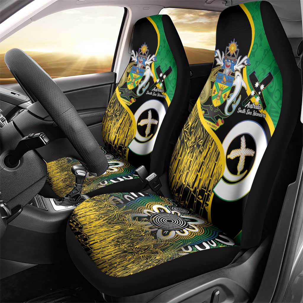 Australian South Sea Islanders National Recognition Day Car Seat Cover Solomon Islands And Vanuatu Culture LT14 - Polynesian Pride